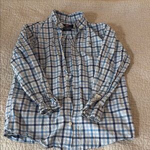 Vineyard Vines Blue and White Checkered Boy’s Shirt